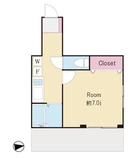 スリーオーク【1階】の間取り
