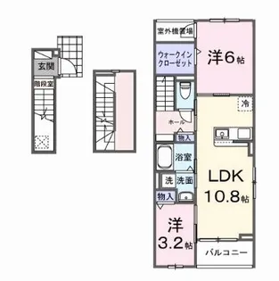 EXCEED宝塚【3階】の間取り