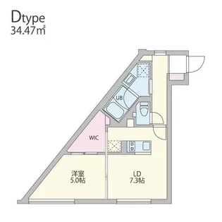 東京都目黒区中央町2【マンション】の間取り