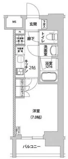メトロステージ上野【2階】の間取り