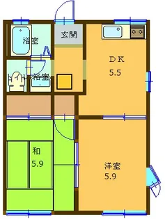 ソフィアSK B【2階】の間取り