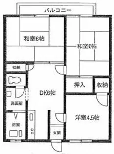 吉沢ハイツ【2階】の間取り