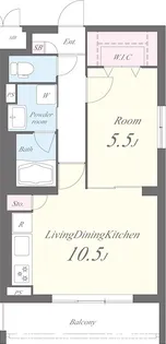 プランドール辻堂【1階】の間取り