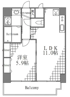 東京都江東区木場2【マンション】の間取り