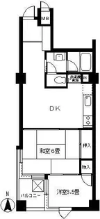 パシフィックパレス白金【4階】の間取り