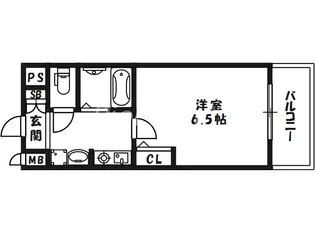エスリード東天満第2【9階】の間取り