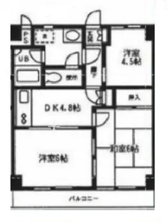 ハーモニー南林間【5階】の間取り