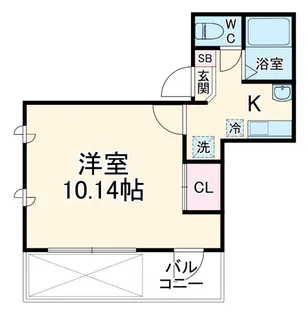 メイプルリーフ北戸田【3階】の間取り
