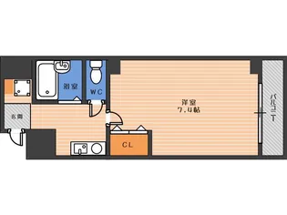 シーダー針中野【3階】の間取り