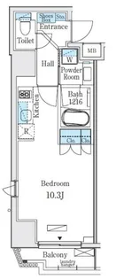 グレイスコート岩本町【5階】の間取り