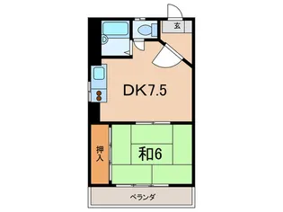 サンパレス21 南夙川【2階】の間取り