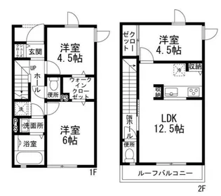 東京都練馬区石神井町6【アパート】の間取り