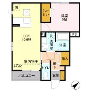 リヴェール【1階】の間取り