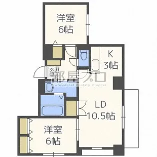 ベルリード福住【2階】の間取り