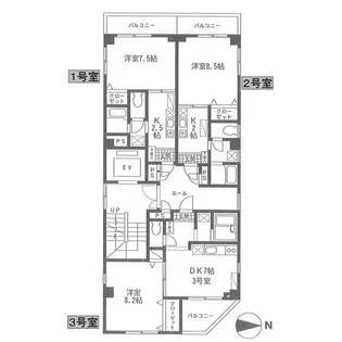 飯塚ビル【3階】の間取り