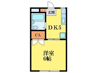 ロイヤルハイツ大島【1階】の間取り