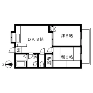 東京都町田市三輪町【アパート】の間取り