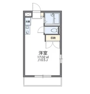 レオパレスウイング近藤【2階】の間取り