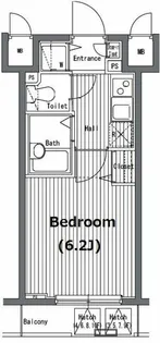ガラ・グランディ日本橋【5階】の間取り
