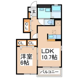 トップフィールド【1階】の間取り