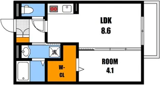 広島県広島市安佐北区可部7【アパート】の間取り
