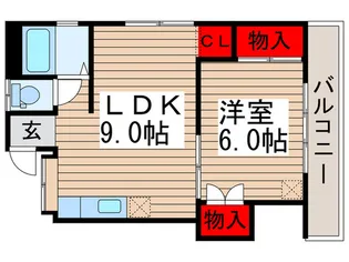 アーバンハイツ六実【1階】の間取り