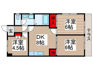 プリムロ-ズ.【1階】の間取り