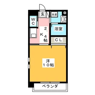 HIRO日比野【6階】の間取り