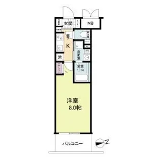 ブランシエスタ明石【2階】の間取り