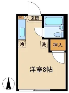 フォーブル東山【1階】の間取り