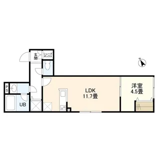 ウェルスクエアイズム高円寺【2階】の間取り