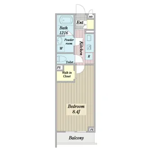 クラビクラ京町【2階】の間取り