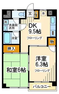 ドエル仙川【3階】の間取り