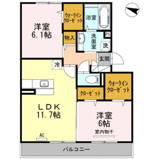 セジュールSK【3階】の間取り