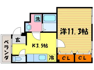 ノイエブリ-ゼ【2階】の間取り
