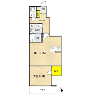 パルムK【1階】の間取り