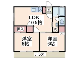 グリーンビューハウス【1階】の間取り