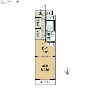 ミカーサ安島【7階】の間取り