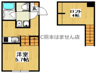 アプライズ田崎本町【2階】の間取り