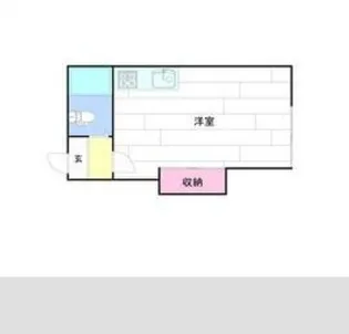 シャネル八軒B【2階】の間取り