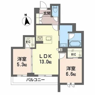 シャーメゾン アトリエール【1階】の間取り