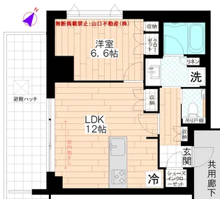 アトラス豊田【3階】の間取り