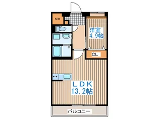 エクセレントSII【4階】の間取り