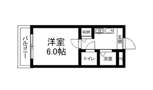 テイクスリー白梅【3階】の間取り