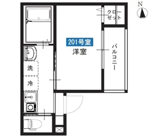 MELDIA梅田5丁目No.8【2階】の間取り