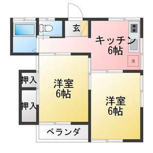 香コーポ【2階】の間取り