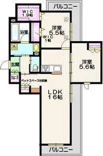 Belle Grace【3階】の間取り