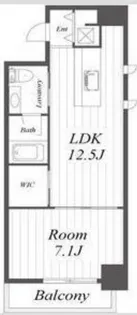 イーストモート高麗橋【2階】の間取り