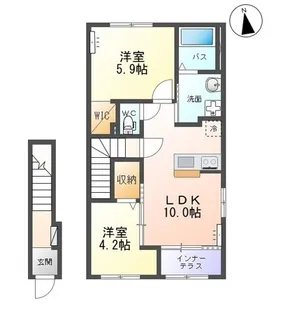 エトワール キリ【2階】の間取り