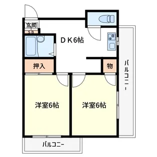 第2桑岡ビル【5階】の間取り
